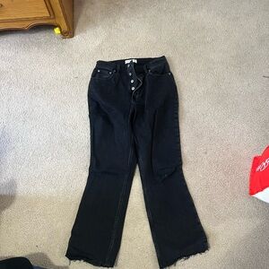 Abercrombie & Fitch Black Wide Leg Jeans